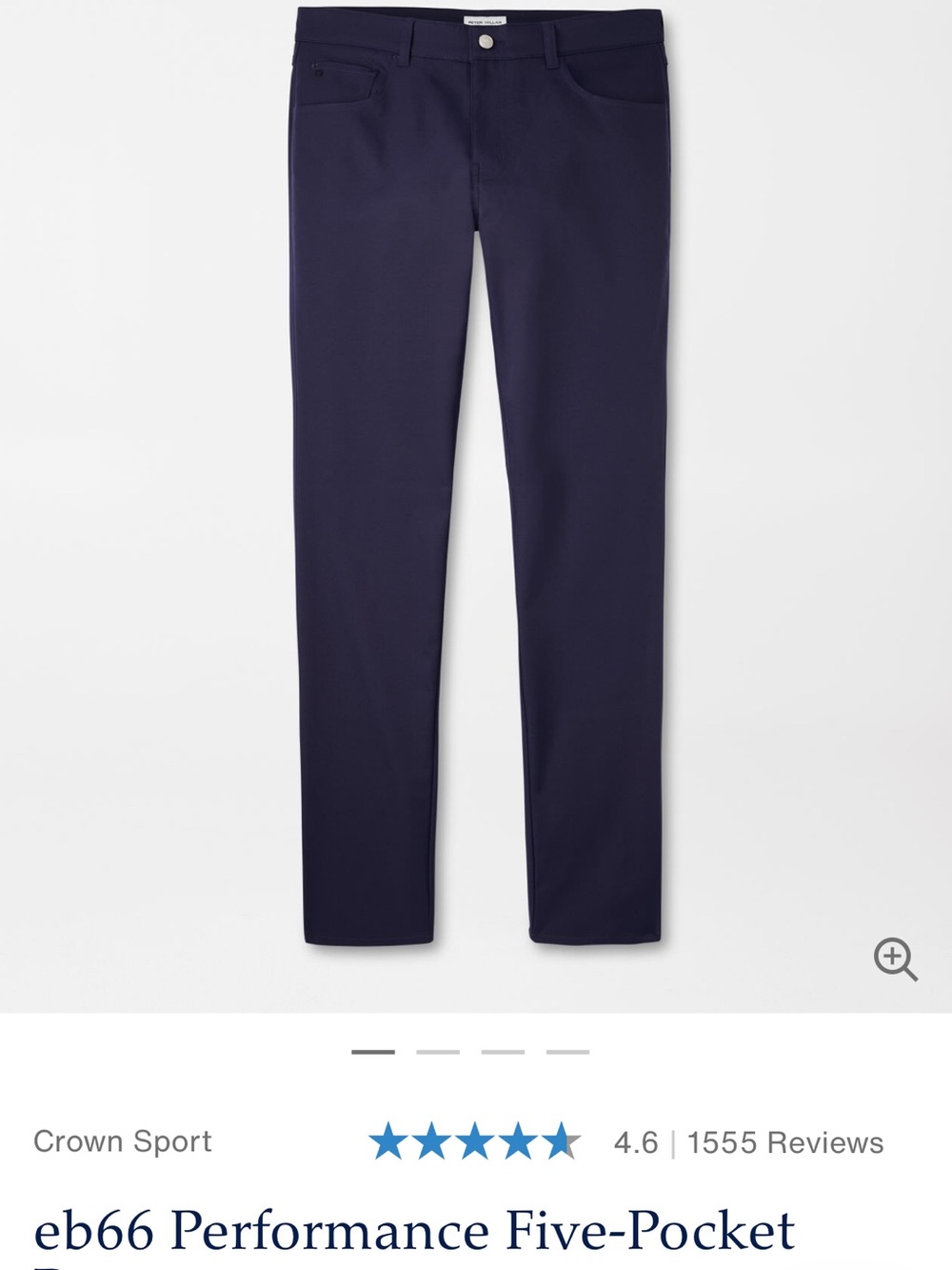 Peter Millar Navy Performance Five-Pocket Pants